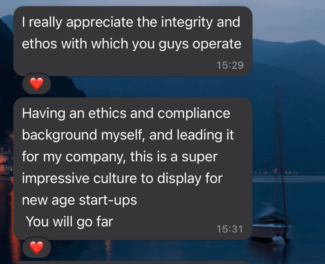 Utmost transparency